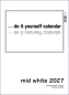 Preview: MID WHITE BLANKOKALENDER DIY BASTEL SELBSTGESTALTEN